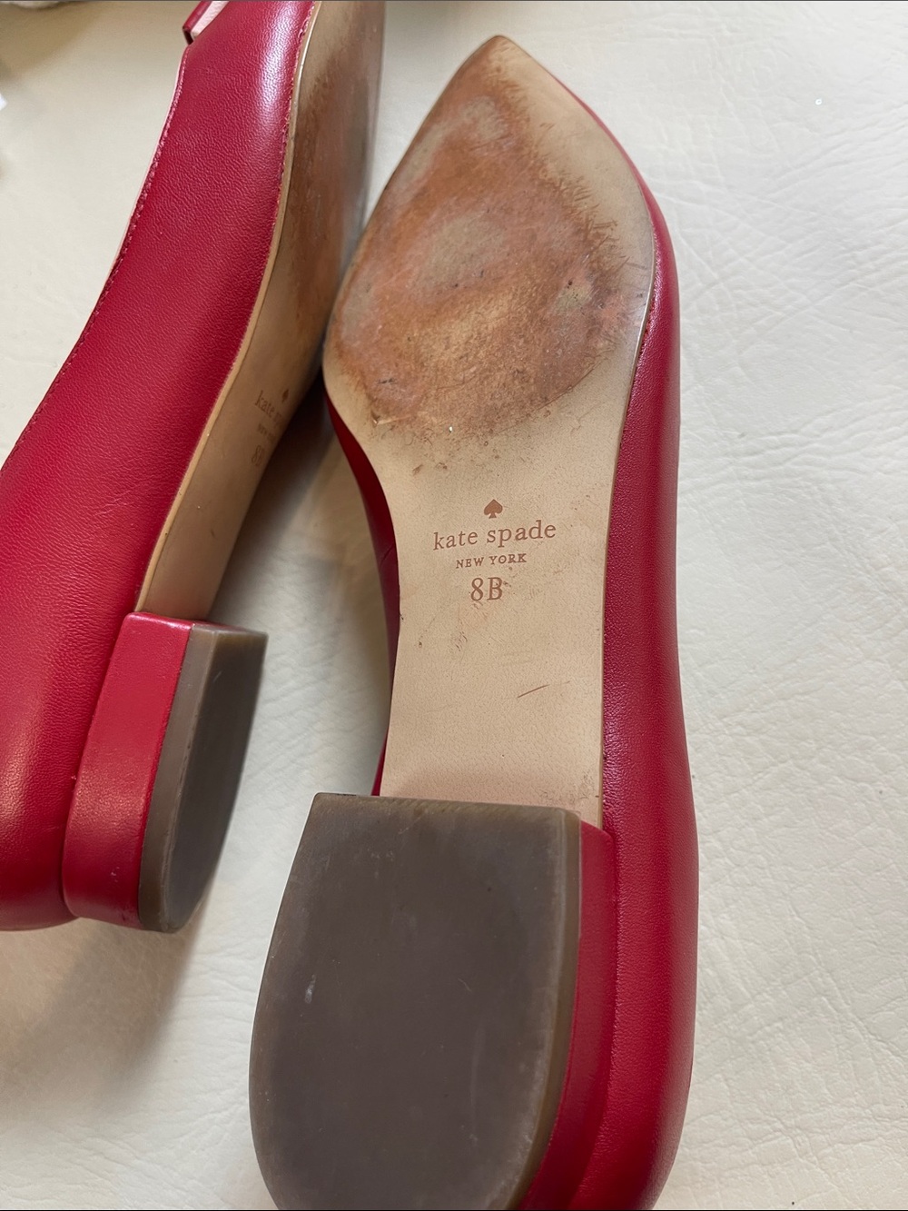 Kate Spade Neela Flats, size 8B red and pink accents - Picture 9 of 9